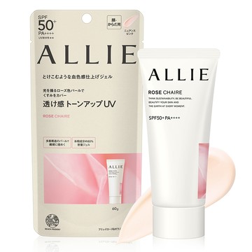 Kanebo 佳麗寶 ALLIE 台灣公司貨 持采亮化UV防曬水凝乳 SPF50+ PA++++ 薔肌玫香  60g  1個