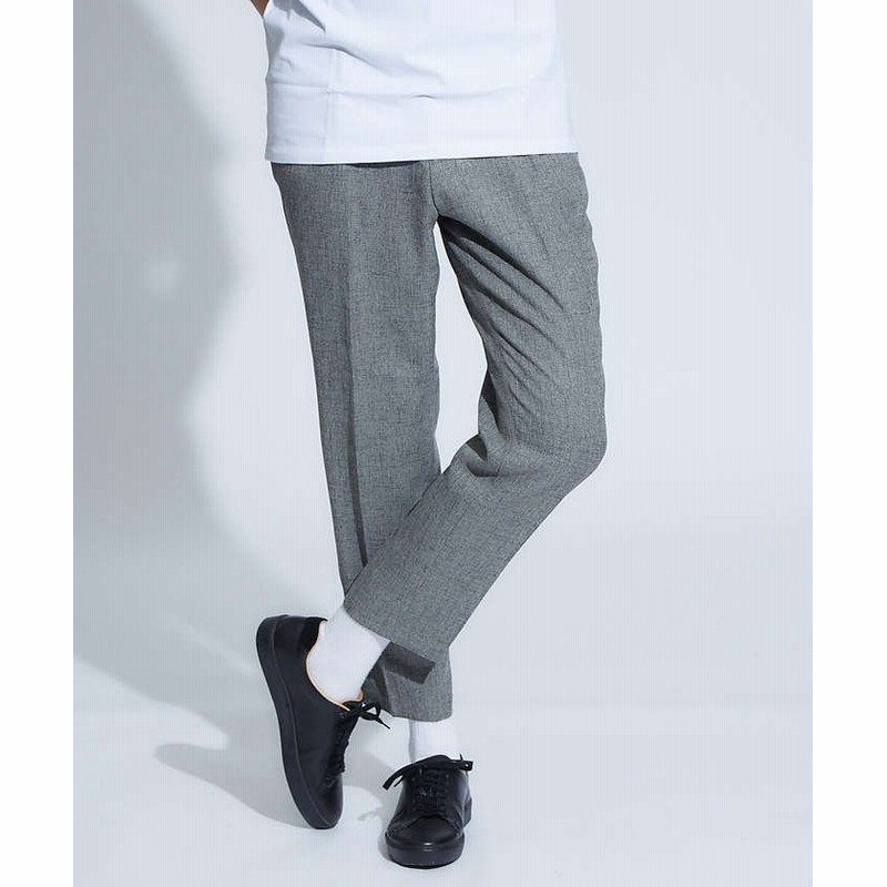 アバハウス ツィードピンヘッドスリムテーパードパンツ メンズ グレー系その他1 48 Abahouse 通販 Lineポイント最大1 0 Get Lineショッピング