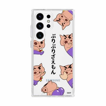 【正版授權】蠟筆小新肥嘟嘟左衛門防摔透明SAMSUNG手機殼