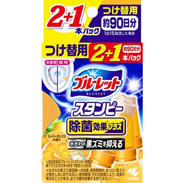 馬桶清潔凝膠 除菌效果加強版 替換用三入 橘色 84克