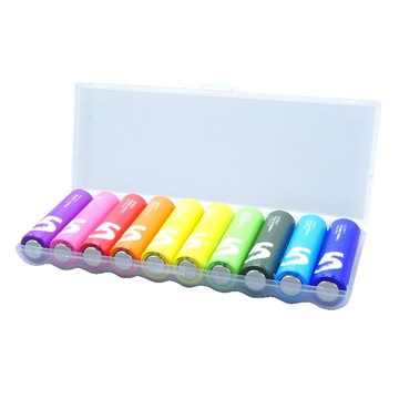 Cuktech 鹼性電池 3號AA B06 附電池盒收納 環保無汞無鎘  10顆  1盒