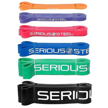 Serious Steel Fitness, 32 英寸阻力帶，全套，6 件套