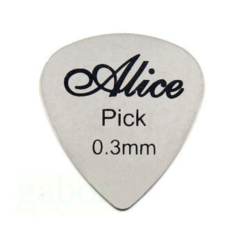 Alice 不鏽鋼撥片 Pick 0.3mm 標準型 大三角型-【黃石樂器】