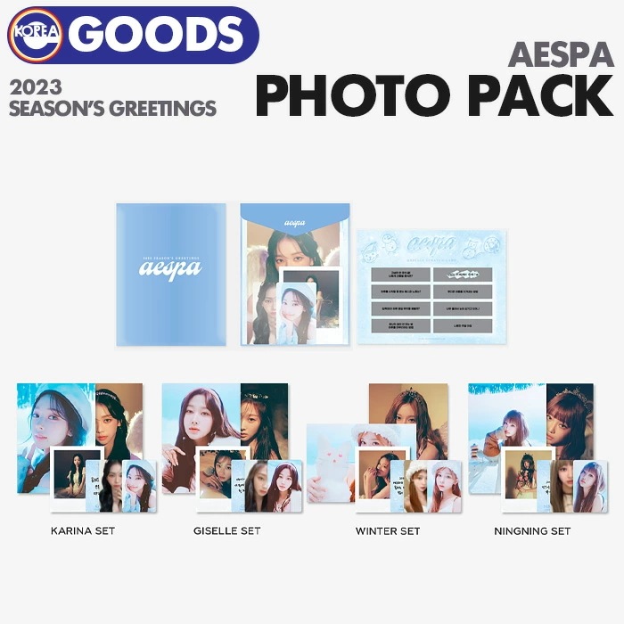 PHOTO　GREETINGS　SMTOWN　2023　エスパ　シーグリ　即日[　公式グッズ　PACK　aespa　フォトパック　SEASONS　LINEショッピング