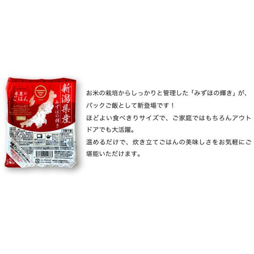 ふるさと納税 新潟県 阿賀野市  パックご飯 150g×24食×6回 みずほの輝き 米杜氏 壱成 新潟良食味品種 大粒 艶やか つや 冷めてももっちり 1H…