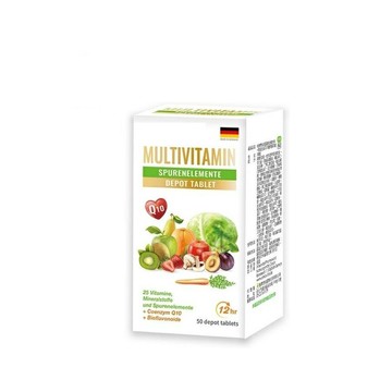 【詠晴中西藥局】格萊思美 德國 Q10綜合維他命 50錠/盒