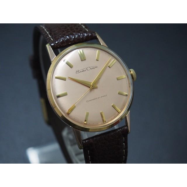 美品 SEIKO クラウン 21石 変わり文字盤