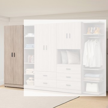 MUNA家居  米恩2.5尺雙吊衣櫥/H501   75.5X60X197cm