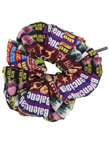 Balenciaga - XXL scrunchie with zip pocket - women - Silk/Brass - One Size - Multicolour