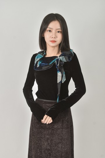 (S) la garconne秋冬拼接黑色綁帶長袖