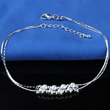 925純銀腳鍊銀飾-流行大方經典復古生日情人節禮物女飾品73go46【獨家進口】【米蘭精品】