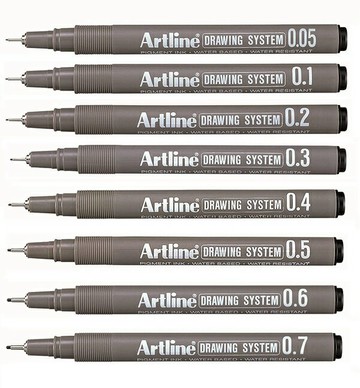 Shachihata Artline EK-23代用針筆12支/盒