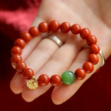 台灣現貨 女配飾 送長輩 送女生 平安手鍊 如意鎖手鍊 手環 佛珠 玉珠手串 南紅手串 碧玉手串 禮物 070 B
