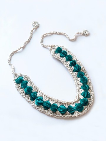 鈎織立體絲絨髮帶