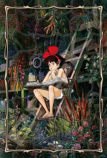 真愛日本 魔女宅急便拼圖 日本製琉璃拼圖 300片拼圖 琪琪少女的時候 透明琉璃拼圖