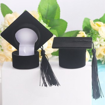 肥婆奶奶 學士帽戒指盒 畢業帽戒指盒 禮物盒｜創意飾品收納盒 學士帽造型 畢業禮物