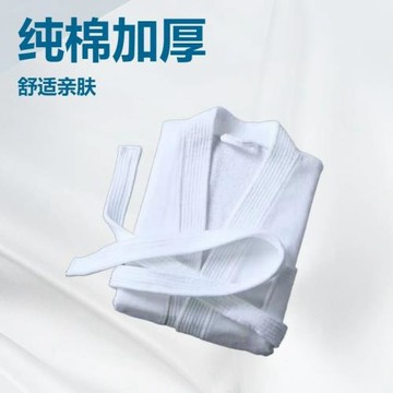 定制純棉浴袍吸水速干毛巾料男女浴衣成人睡袍四季通用2024秋冬款