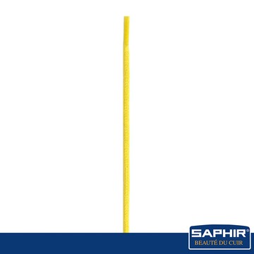 【SAPHIR莎菲爾】圓形1.5mm典雅日常防潑水款上蠟鞋帶-75公分(4-5對孔)Thin round waxed black