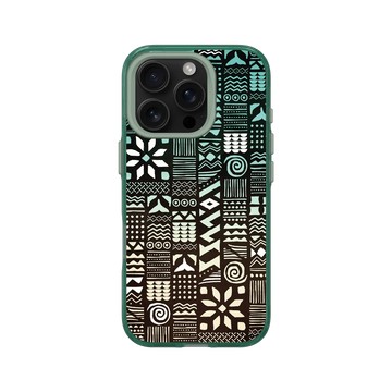 iPhone 16 Pro Clear 憂墨綠 - 花生騷 WasangShow - 海人圖騰黑色款
