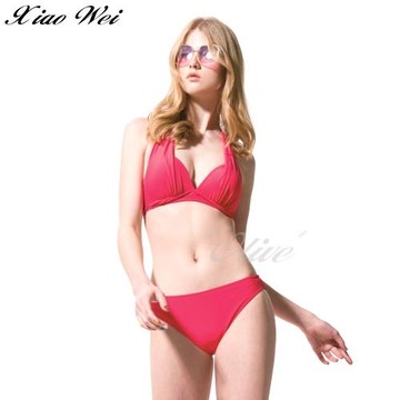 梅林品牌 流行大女二件式鋼圈比基尼裙款泳裝NO.M04228(F)