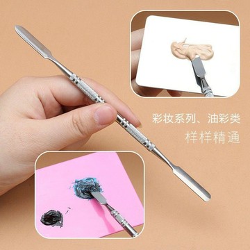 🔥臺灣出貨🔥新品調刀化妝師工具粉底液粉底膏不鏽鋼調色棒雙眼皮形成輕推棒
