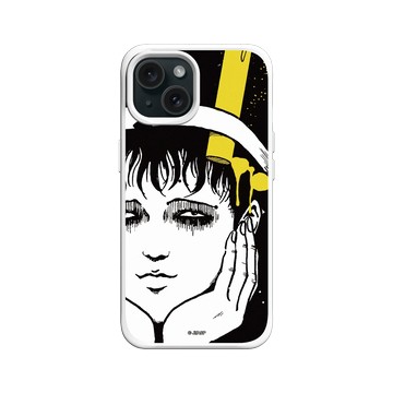 iPhone 15 SolidX 白 - 伊藤潤二驚選集 Junji Ito - 抽色設計款 - 雙一