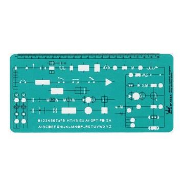 【 徠福 】電氣符號定規 / 片 TP-465A