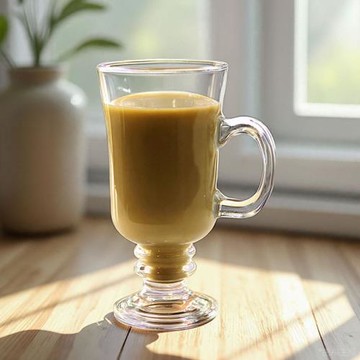 2025新款玻璃杯高腳帶把手酒杯輕奢高檔家用高級感高端精致高顏值