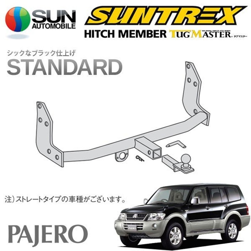 SUNTREX タグマスター ヒッチメンバー パジェロイオ H76W 3ドア H10.6〜H19.6 H77W スタンダード 5ドア車 Aクラス  H67W 汎用ハーネス H66W