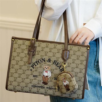 【巴黎精品】現貨+預購 皮革側背包單肩背包托特包手提包隨身女包包-大容量ins潮時尚女包包2色a1jr48