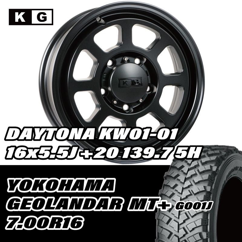 7.R / ×5.5J + .7 5H ヨコハマ GEOLANDAR MT+ GJ KUSSUN