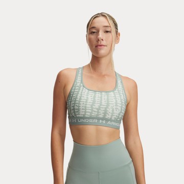 UA 女 Crossback 印花中衝擊運動內衣-熱銷商品