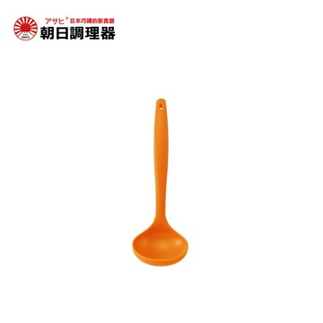 【朝日調理器】矽膠調理器_深湯勺(橘) 25cm 矽膠鍋鏟 食品級矽膠 官方直營