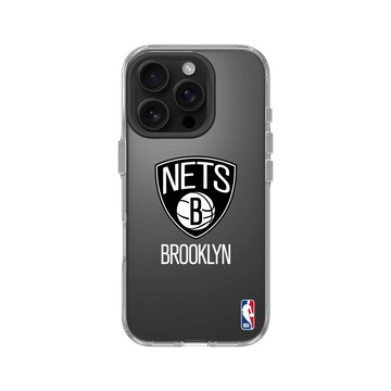 iPhone 16 Pro Clear 透明 - NBA - Logo-布魯克林籃網 Brooklyn Nets - Light