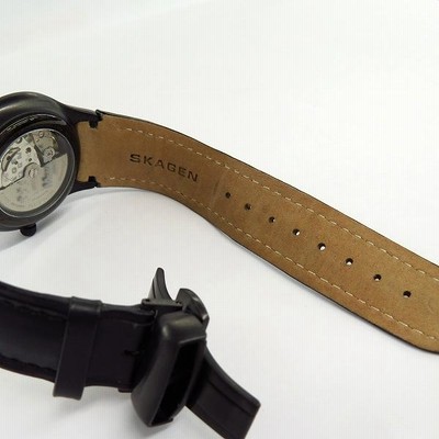 anw スカーゲン SKAGEN MEN'S EX コラボ 腕時計 黒 AT 自動巻き