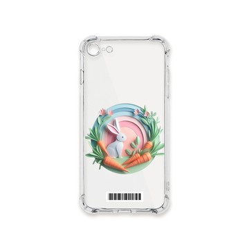 iPhone 8 / 7 / SE 3 / 2 殼 TRON IPhone 7/8/SE2 可愛紙雕兔子  載具 四角防摔殼 手機殼