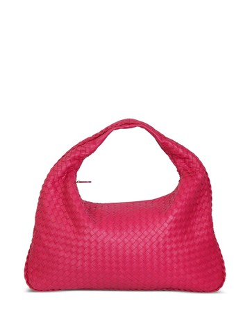 Bottega Veneta Pre-Owned - Intrecciato zipped shoulder bag - women - Nappa Leather/Suede - One Size - Pink