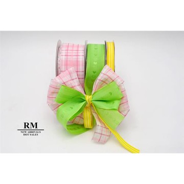 特惠套組愛心格子早餐套組/禮盒包裝/蝴蝶結/手工材料/緞帶用途/緞帶批發