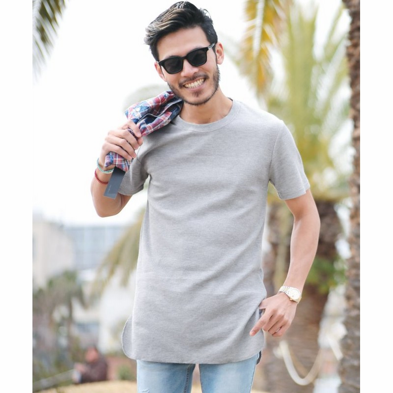 ジギーズショップ ロング丈サーマルtシャツ ロンt メンズ ラウンドカット Tシャツ 無地 ロング丈 カットソー メンズ 杢 グレー S Jiggys Shop 通販 Lineポイント最大2 0 Get Lineショッピング