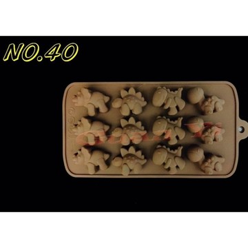 編號40.矽膠模 12孔小恐龍