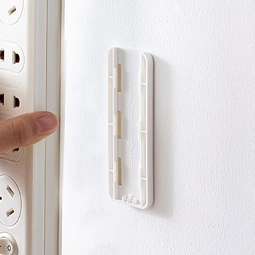 免鑽釘插槽式電源排插/延長線固定架-3入 單一規格