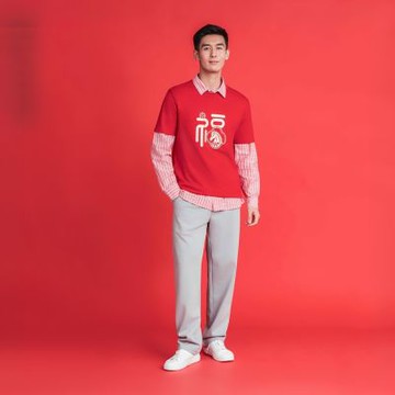 GIORDANO 男裝空氣棉直筒鬆緊長褲 Essential Future系列【雙色任選】