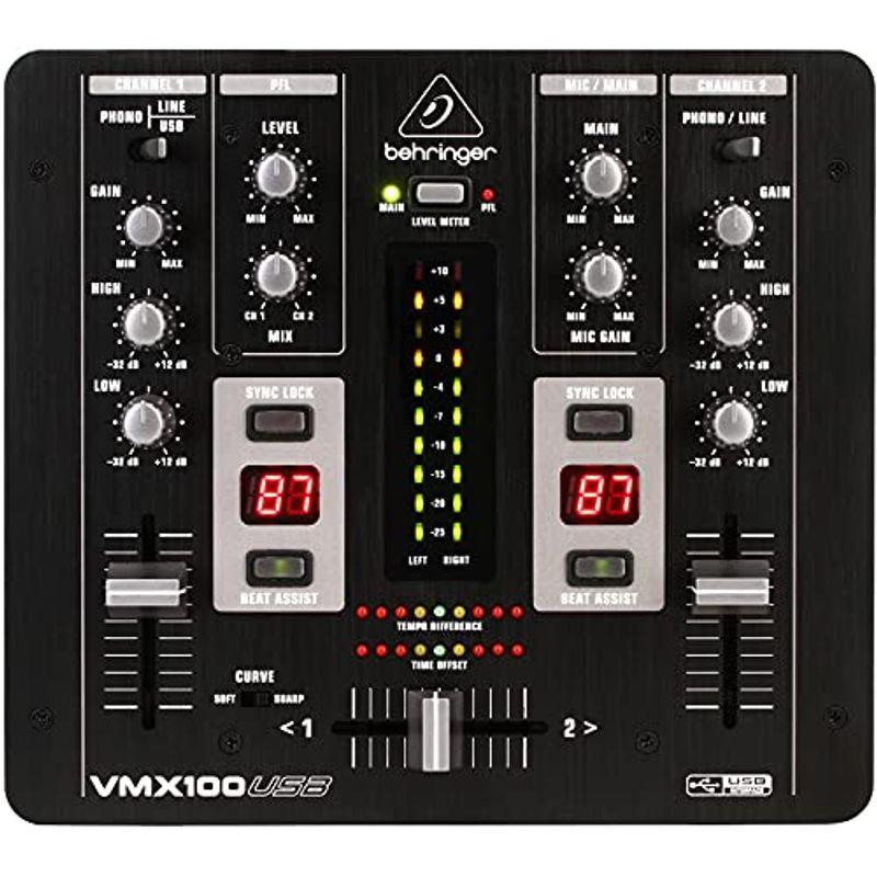 ベリンガー DJミキサー 2ch USB オーディオインターフェース VMX100USB