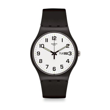 Swatch TWICE AGAIN 經典手錶/男錶/女錶/瑞士製造 SO29B703 (41mm)【官方旗艦店】