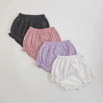 🎀biubiu童裝🎀花邊短褲外穿大PP褲純棉女寶寶褲夏季衣服花苞褲6-12個月1歲