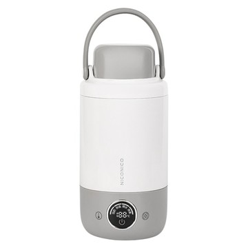 NICONICO 旅行用全電壓真空熱水壺 NI-TK2619  灰色  1個  1.2L