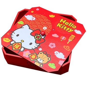 Sanrio 三麗鷗 HELLO KITTY新年糖果收納盒 迎春納福  1個  25 x 25 x 6cm  混合顏色