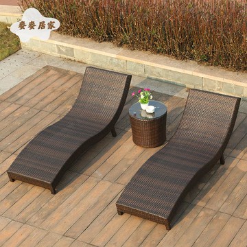 【臺灣公司 可打統編】免運 沙灘椅 躺椅 戶外躺椅沙灘躺床室外泳池名宿休閑藤編椅防水可坐可躺 可開發票 全館五折 工廠現貨直銷 新品特價 m10025