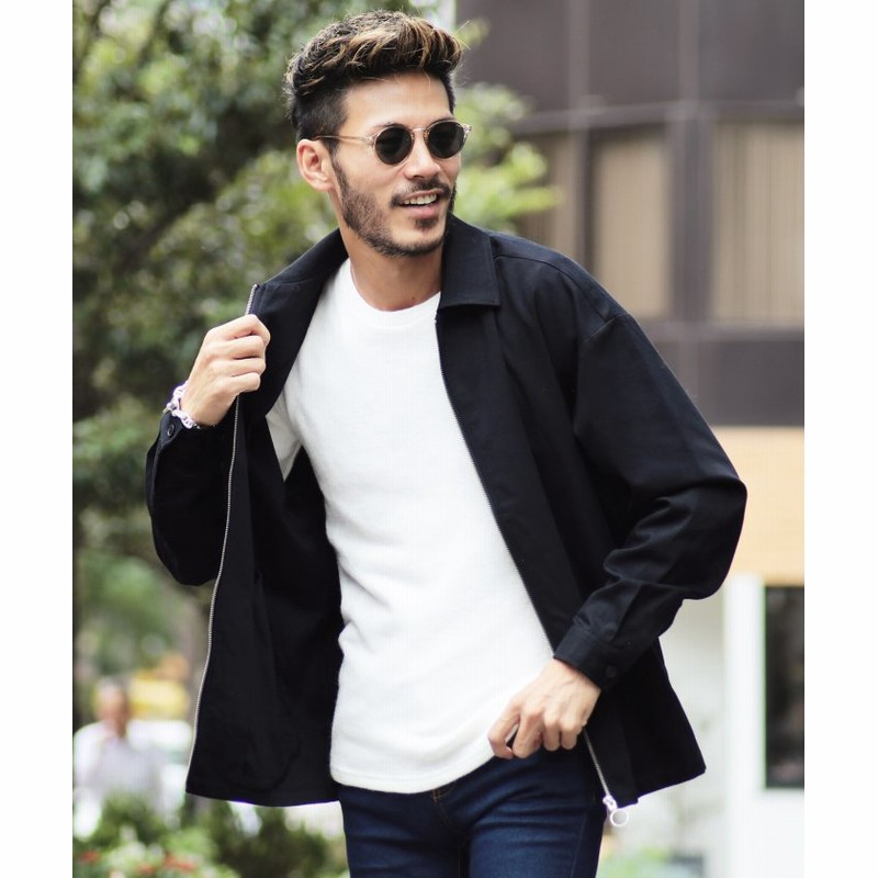 ジギーズショップ ストレッチ スウィングトップジャケット ジャケット ブルゾン スウィングトップ メンズ アウター ビッグシルエット メンズ ネイビー L Jiggys Shop 通販 Lineポイント最大1 0 Get Lineショッピング