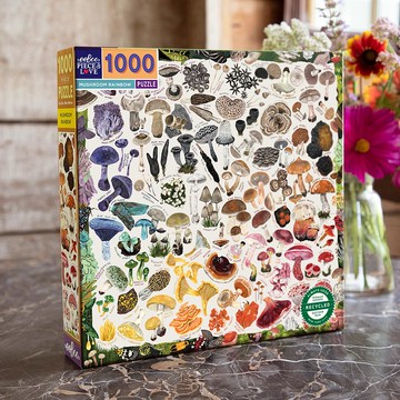 eeBoo 1000片拼圖- 彩虹香菇 Mushroom Rainbow  1000 Piece